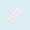 Pastilles adhésives, transparentes, ø 15 mm - plaquette de 10 pièces