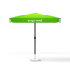 Petit parasol avec manivelle, rectangulaire, 250 x 180 cm