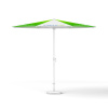 Petit parasol avec manivelle, ø 300 cm, sans volant, structure blanche