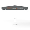 Parasol avec impression de logo, 300 x 300 cm, 2 volants imprimés