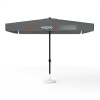 Parasol avec impression de logo, 300 x 300 cm, 2 volants imprimés