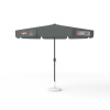 Parasol avec impression de logo, ø 300 cm, 4 volants imprimés en alternance avec 2 motifs