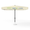 Parasol avec impression de logo, 300 x 300 cm, 2 volants imprimés
