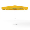Parasol avec impression de logo, 300 x 300 cm, 2 volants imprimés