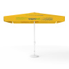 Parasol avec impression de logo, 300 x 300 cm, 4 segments imprimés en alternance avec 2 motifs