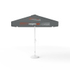 Parasol avec impression de logo, 250 x 250 cm, 4 segments imprimés en alternance avec 2 motifs