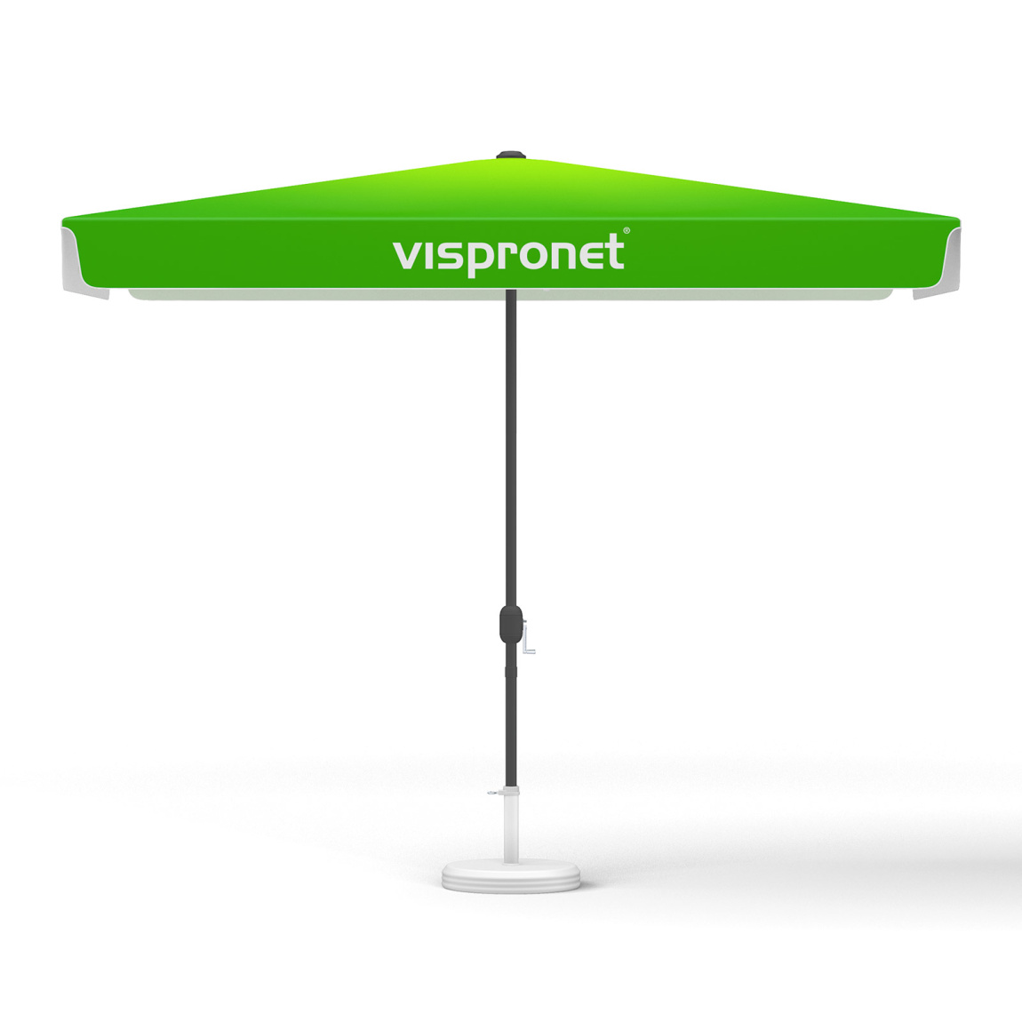 Petit parasol avec manivelle, rectangulaire, 300 x 200 cm