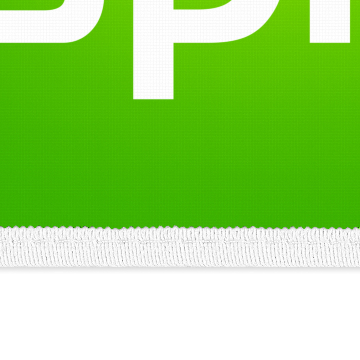 Volant avec liséré blanc