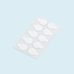 Pastilles transparentes pour plaques de protection - plaquette de 10 pièces
