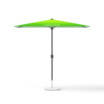 Petit parasol avec manivelle, rectangulaire, sans volant, 250 x 180 cm