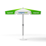 Petit parasol avec manivelle, ø 300 cm, structure anthracite