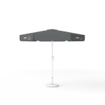 Parasol avec impression de logo, ø 250 cm, 3 volants imprimés