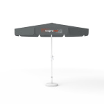 Parasol avec impression de logo, ø 300 cm, 4 volants imprimés avec 1 motif