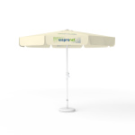 Parasol avec impression de logo, ø 300 cm, 4 segments imprimés avec 1 motif