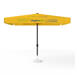 Parasol avec impression de logo, 300 x 300 cm, 2 segments imprimés