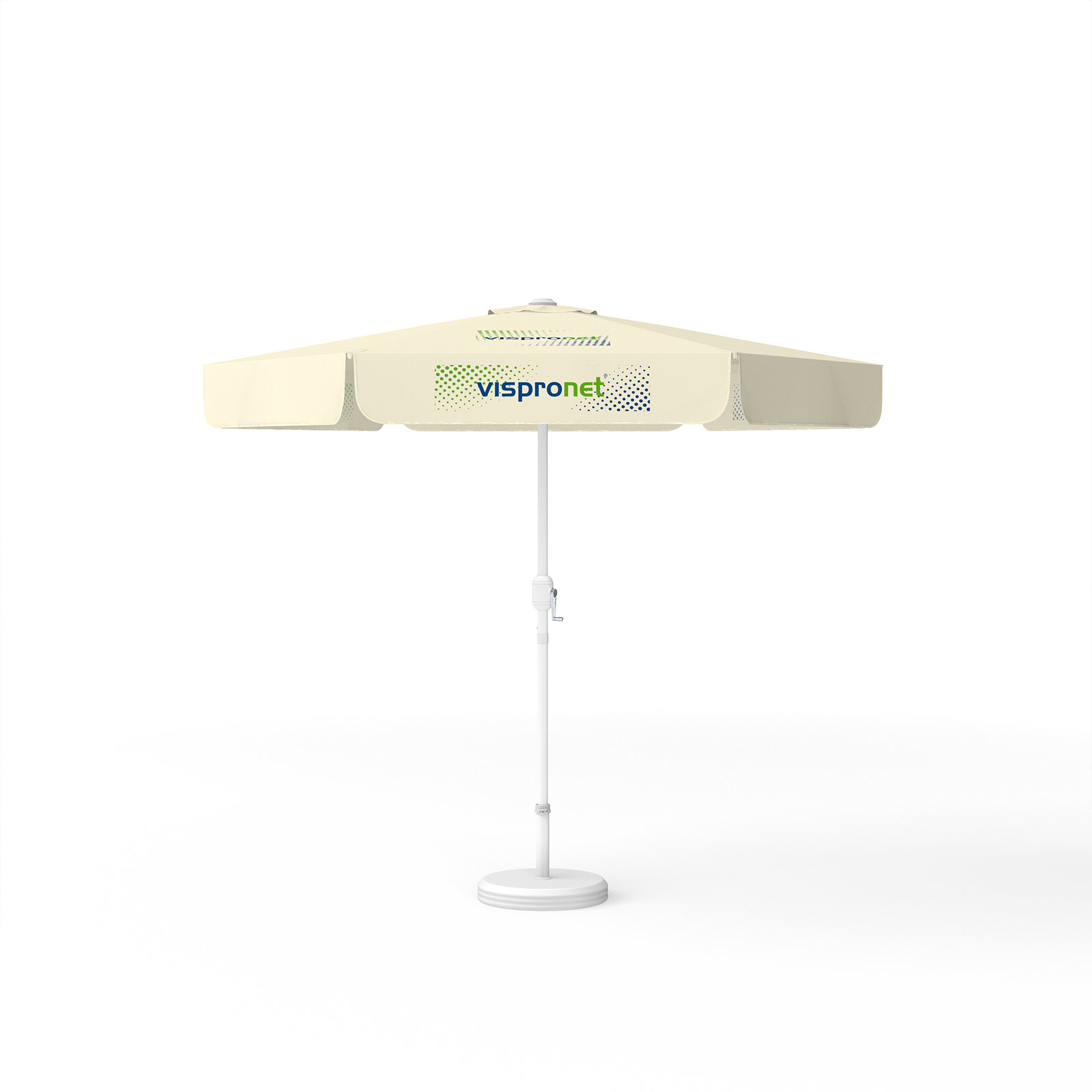 Parasol avec impression de logo, ø 250 cm, 3 segments imprimés