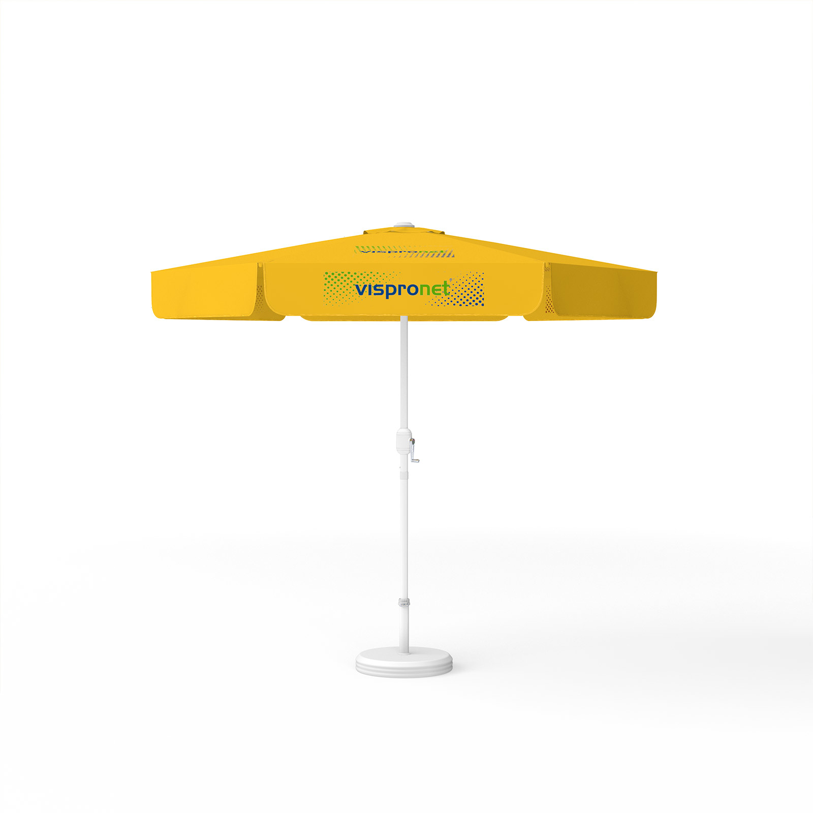 Parasol avec impression de logo, ø 250 cm, 3 segments imprimés