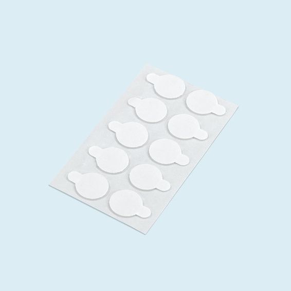 Pastilles transparentes pour plaques de protection - plaquette de 10 pièces