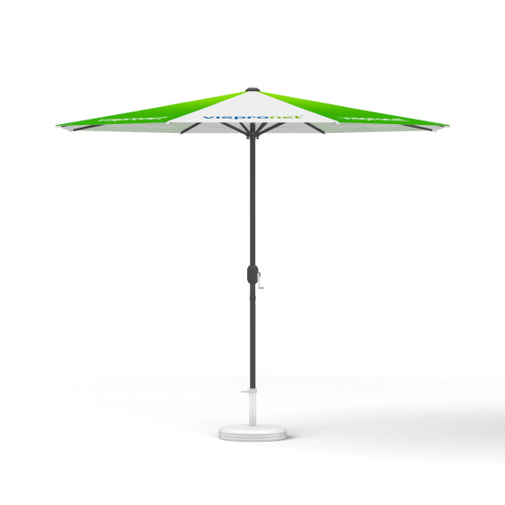 Petit parasol avec manivelle, ø 300 cm, sans voalnt, structure anthracite