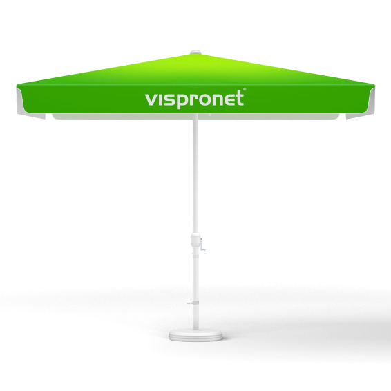 Petit parasol avec manivelle, carré, 300 x 300 cm