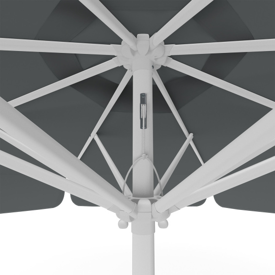 Parasol anthracite, ø 300 cm, détail du cordon de tirage