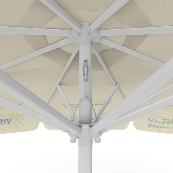 Parasol avec impression de logo, ø 300 cm, détail de la poulie