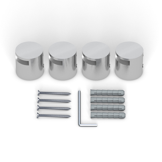 Klemmhalter Edelstahl ø 25 mm/15 mm, für Plattenstärke 2-5 mm