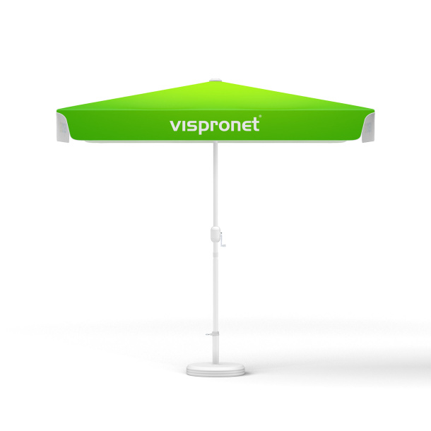 Petit parasol avec manivelle, rectangulaire, 250 x 180 cm