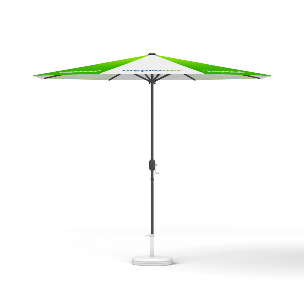 Petit parasol avec manivelle, ø 300 cm, sans voalnt, structure anthracite