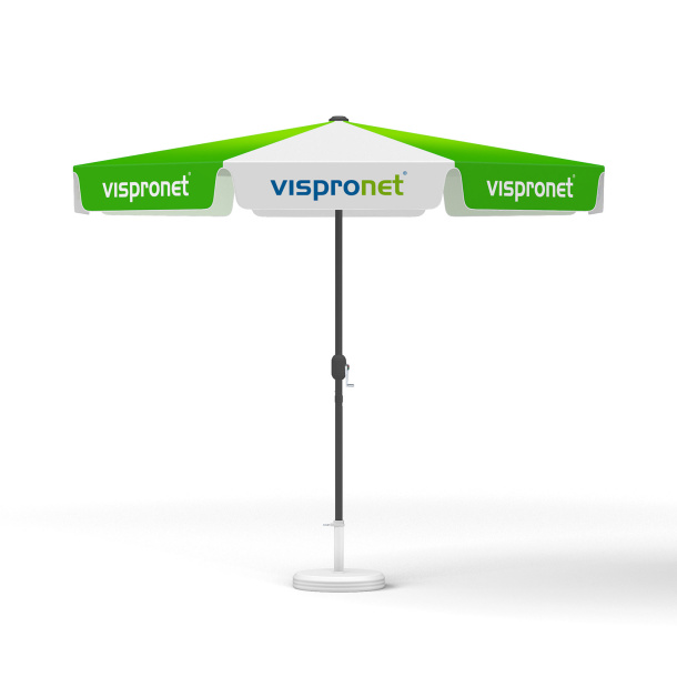 Petit parasol avec manivelle, ø 300 cm, structure anthracite