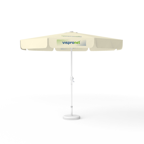 Parasol avec impression de logo, ø 300 cm, 4 segments imprimés avec 1 motif