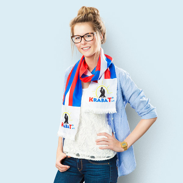 Écharpe publicitaire – souvenir de festival