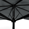 Parasol anthracite, 300 x 300 cm, détail du cordon de tirage