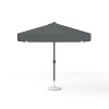 Parasol carré anthracite, 250 × 250 cm, avec manivelle, uni