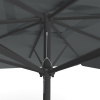 Parasol anthracite, 300 x 300 cm, détail du cordon de tirage