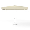 Parasol carré beige, 300 × 300 cm, avec manivelle, uni