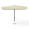 Parasol carré beige, 300 × 300 cm, avec manivelle, uni