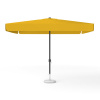 Parasol carré orange, 300 × 300 cm, avec manivelle, uni