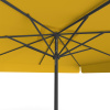 Parasol orange, 300 x 300 cm, vue de dessous