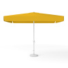 Parasol carré orange, 300 × 300 cm, avec manivelle, uni