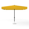Parasol carré orange, 300 × 300 cm, avec manivelle, uni