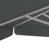 Parasol anthracite, 250 x 250 cm, baleines robustes