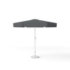 Parasol rond anthracite uni, ø 250 cm, avec manivelle