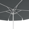 Parasol anthracite, ø 250 cm, vue de dessous
