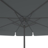 Parasol anthracite, ø 300 cm, vue de dessous