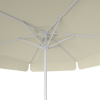 Parasol beige, ø 250 cm, vue de dessous