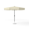 Parasol rond beige uni, ø 300 cm, avec manivelle