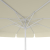 Parasol beige, ø 300 cm, vue de dessous