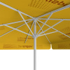 Parasol avec impression de logo, 250 x 250 cm, vue de dessous