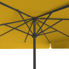 Parasol orange, 250 x 250 cm, vue de dessous